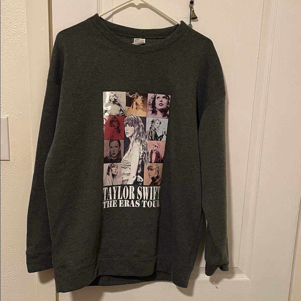 Taylor Swift Gray The Eras Tour Sweatshirt